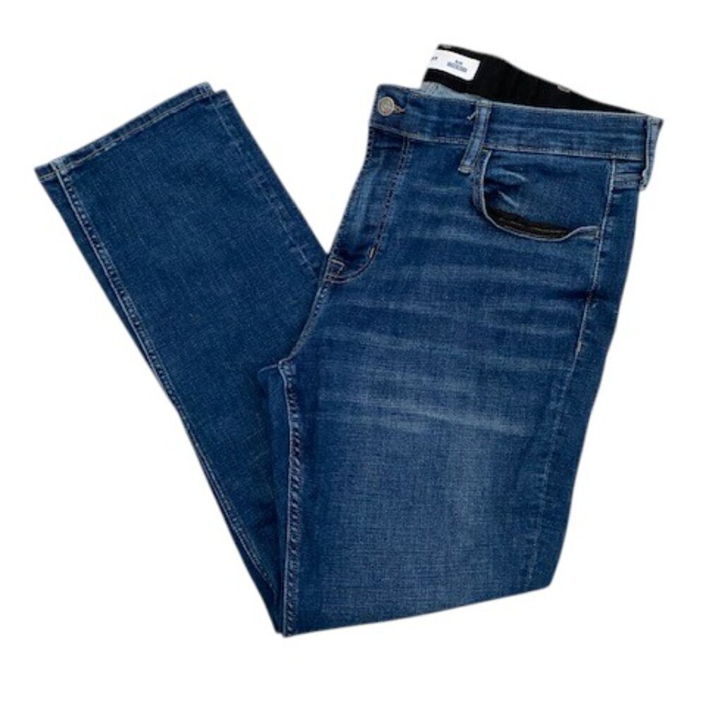 OLD NAVY Men's Distressed Slim Built-In Flex Denim Blue Jeans 39